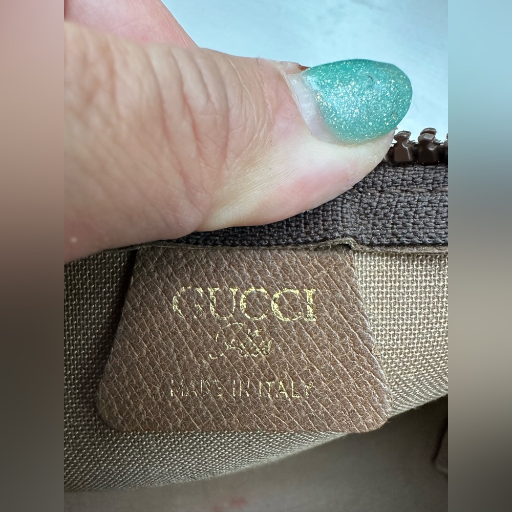 Gucci Rare Vintage GG Monogram Plus Pattern Pouch/Clutch - Picture 6 of 7